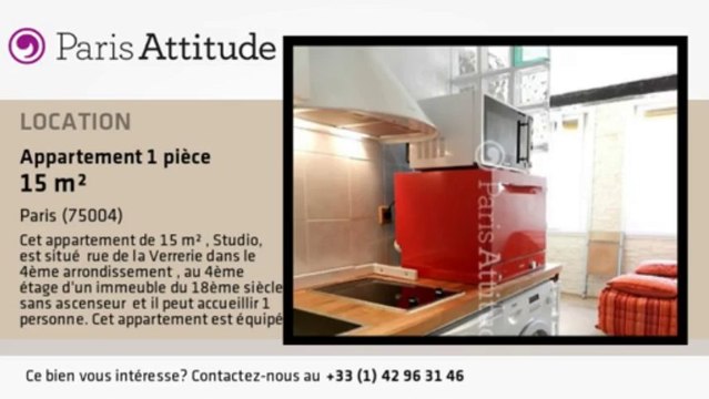 Appartement Studio à louer - Hôtel de Ville, Paris - Ref. 8490