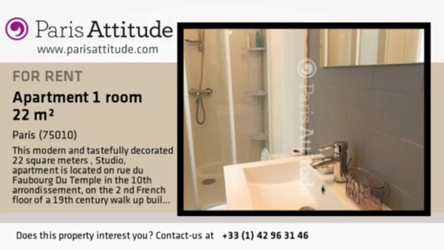 Studio Apartment for rent - République, Paris - Ref. 3948