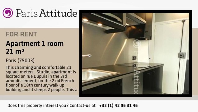 Studio Apartment for rent - Temple, Paris - Ref. 8840