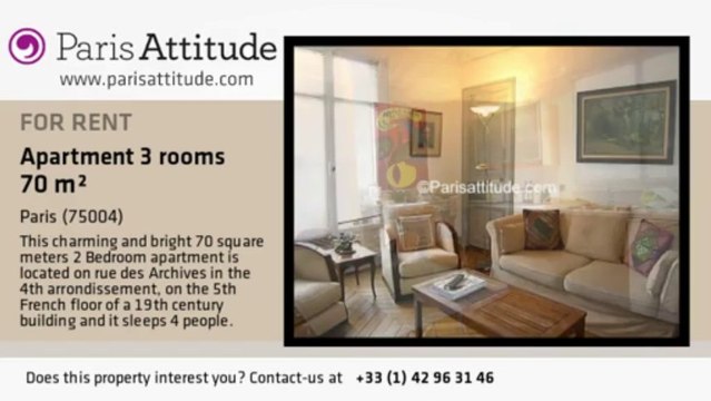2 Bedroom Apartment for rent - Musée Picasso, Paris - Ref. 2020