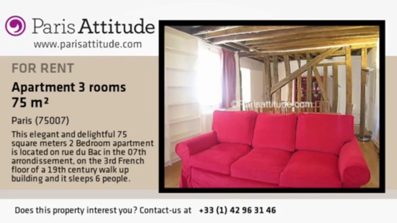 2 Bedroom Apartment for rent - Musée d'Orsay, Paris - Ref. 4568