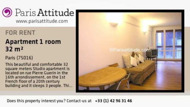 Studio Apartment for rent - Mirabeau, Paris - Ref. 4103