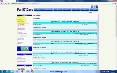 How to Deposit on For87days.com using PerfectMoney