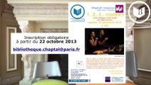 [ 16 novembre 2013 à 16h ] Paris - Chaptal (75) : Spectacle 