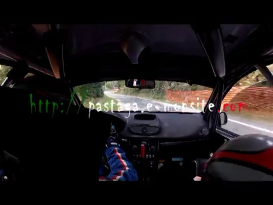 camera embarquee nicolas - obrecht clio r3 rallye des camisards 2013 es3 ste croix de caderle