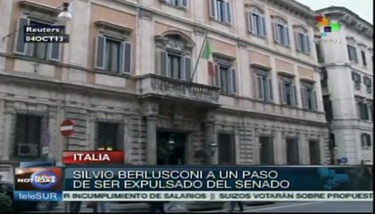 Berlusconi, a punto de ser expulsado del senado italiano