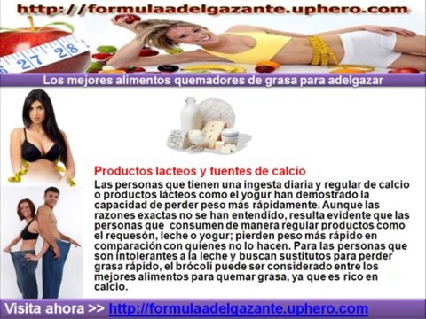 Los mejores alimentos quemadores de grasa para adelgazar.