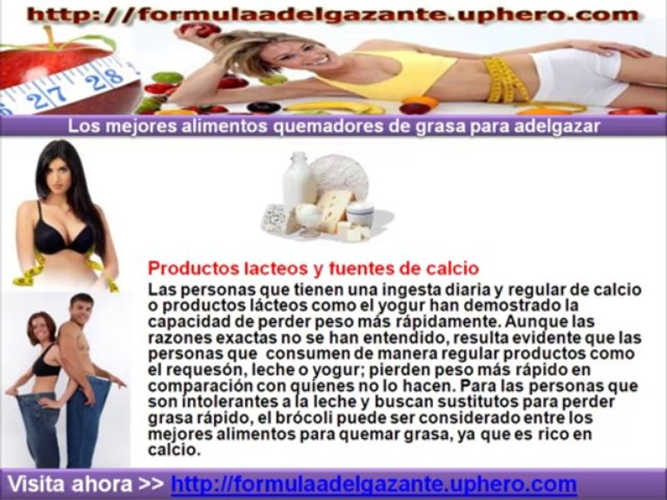 Los mejores alimentos quemadores de grasa para adelgazar.