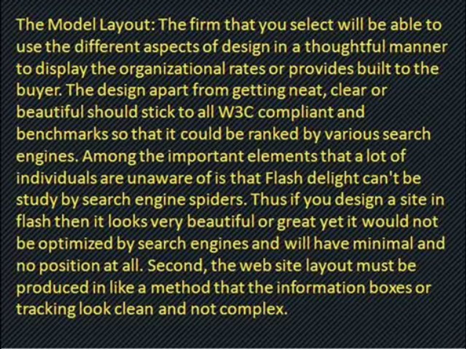 Web Site Design