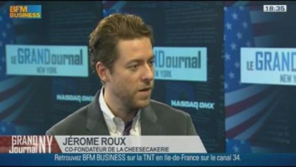 Test pour la cheesecakerie au taste of France : Jérôme Roux, dans Le Grand Journal de New York – 05/10 3/4