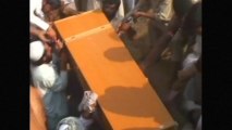 Funeral for civilians who died in suspected NATO airstrike in Afghanistan