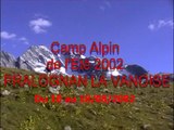 Camp alpin 2002 à PRALOGNAN LA VANOISE