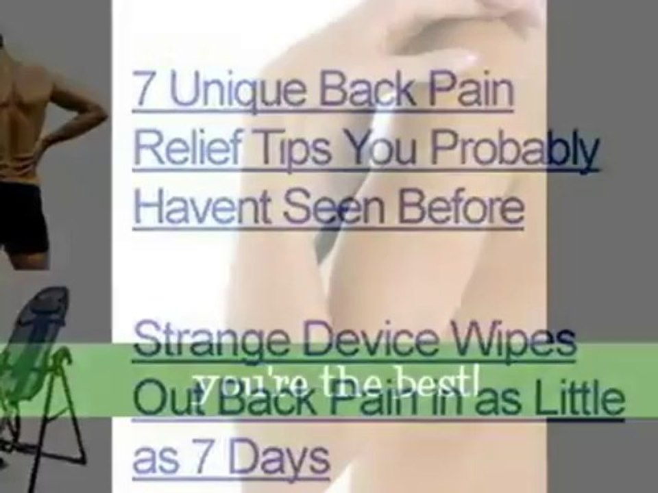 Lose The Back Pain Exercises Website 