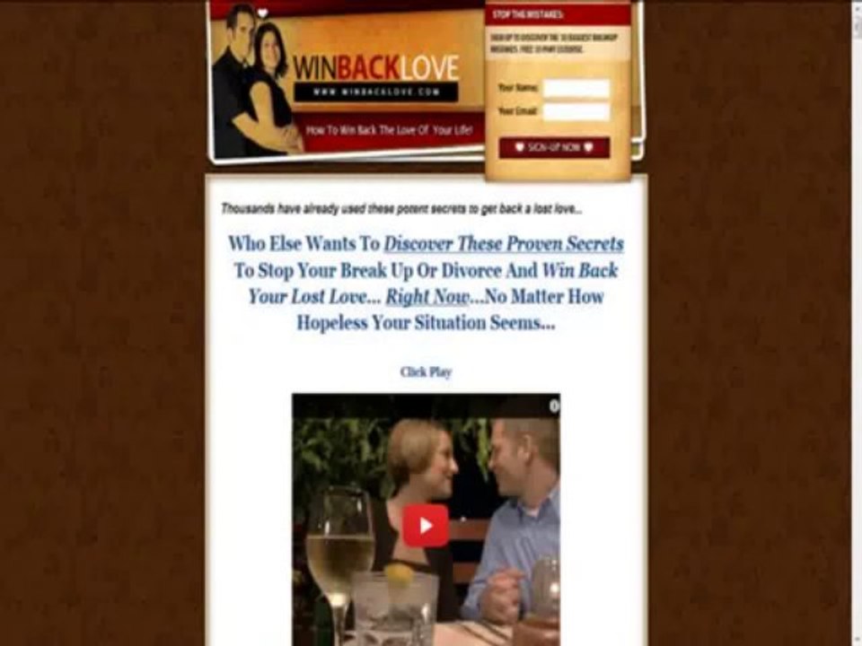Win Back Love How To Get Your Ex Back (DOWNLOAD) 
