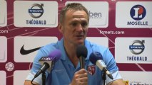 Conférence de presse FC Metz - Châteauroux (1-0) : Albert CARTIER (FCM) - Didier THOLOT (LBC) - 2013/2014