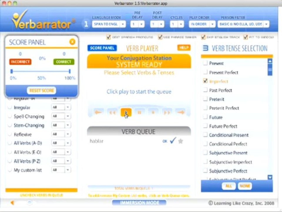 Conjugate Spanish Verbs With The Verbarrator 