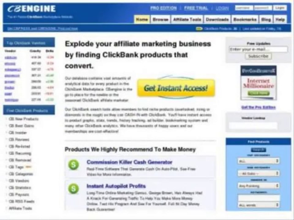 CB Engine  Find Top Affiliate Products That Convert Review 