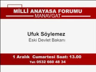 MİLLİ ANAYASA FORUMU   MANAVGAT