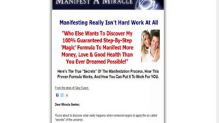 Manifest A Miracle -- Law Of Attraction System