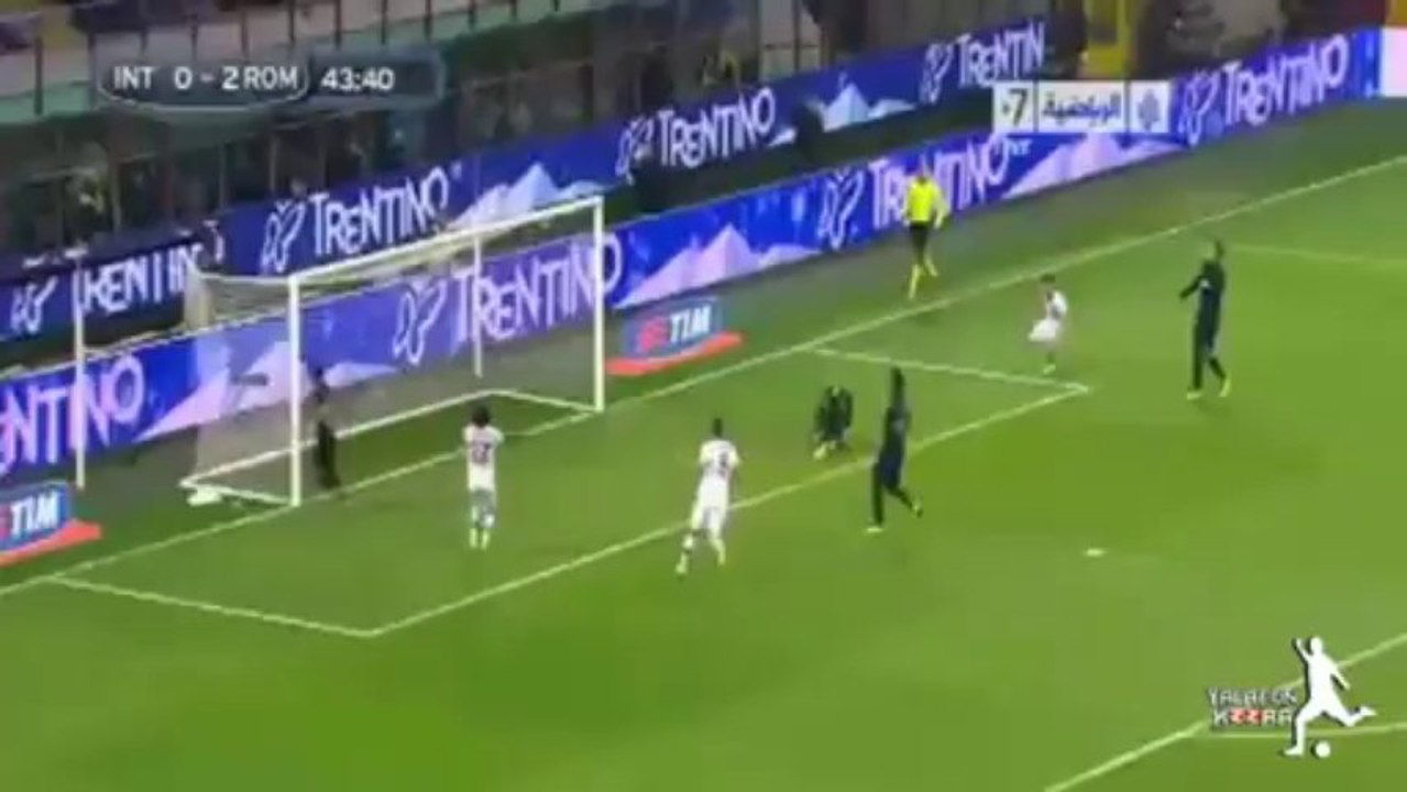 اهداف مباراة انتر ميلان وروما 0-3