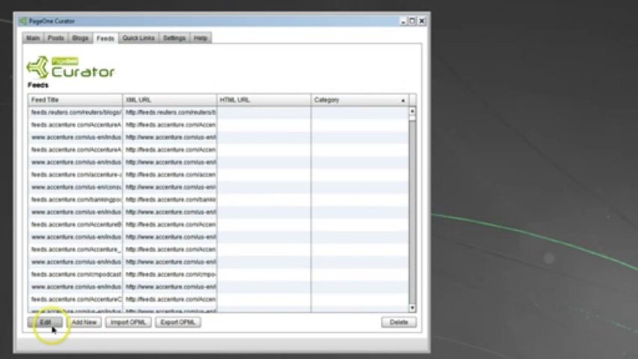 BE AWARE:  PageOne Curator does not export OPML properly | CS is no help