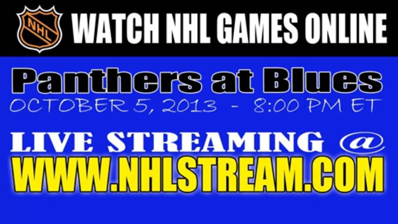 Watch Florida Panthers vs St. Louis Blues Live Game Online Streaming