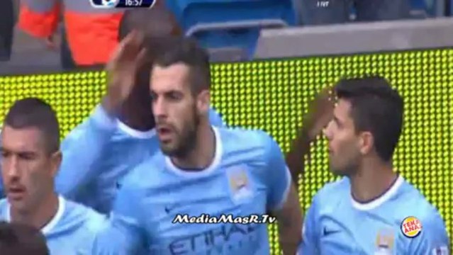 أهداف مباراة مانشستر سيتي 3-1 ايفرتون - الجولة 7 - 5/10/2013