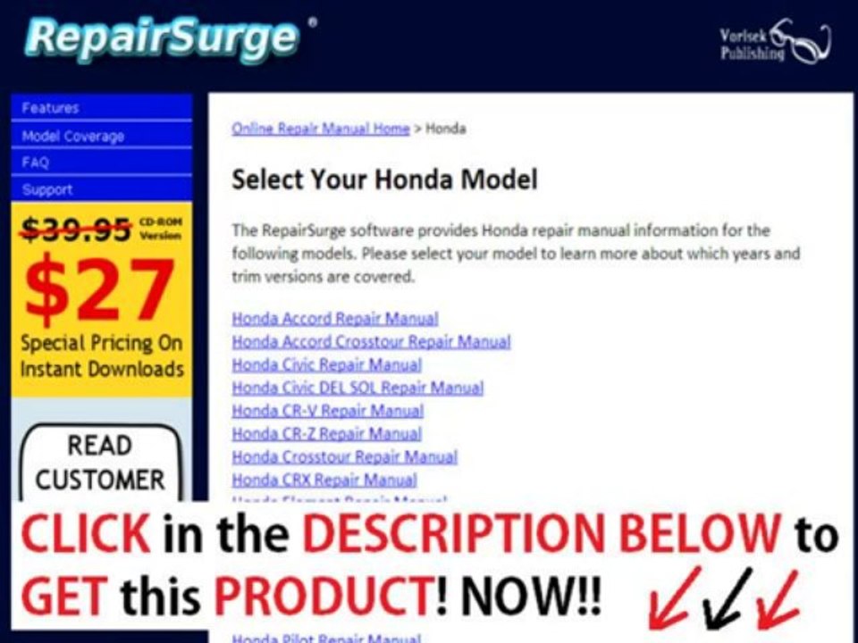 Repairsurge Auto Repair Manual Software Download + Repairsurge Reviews