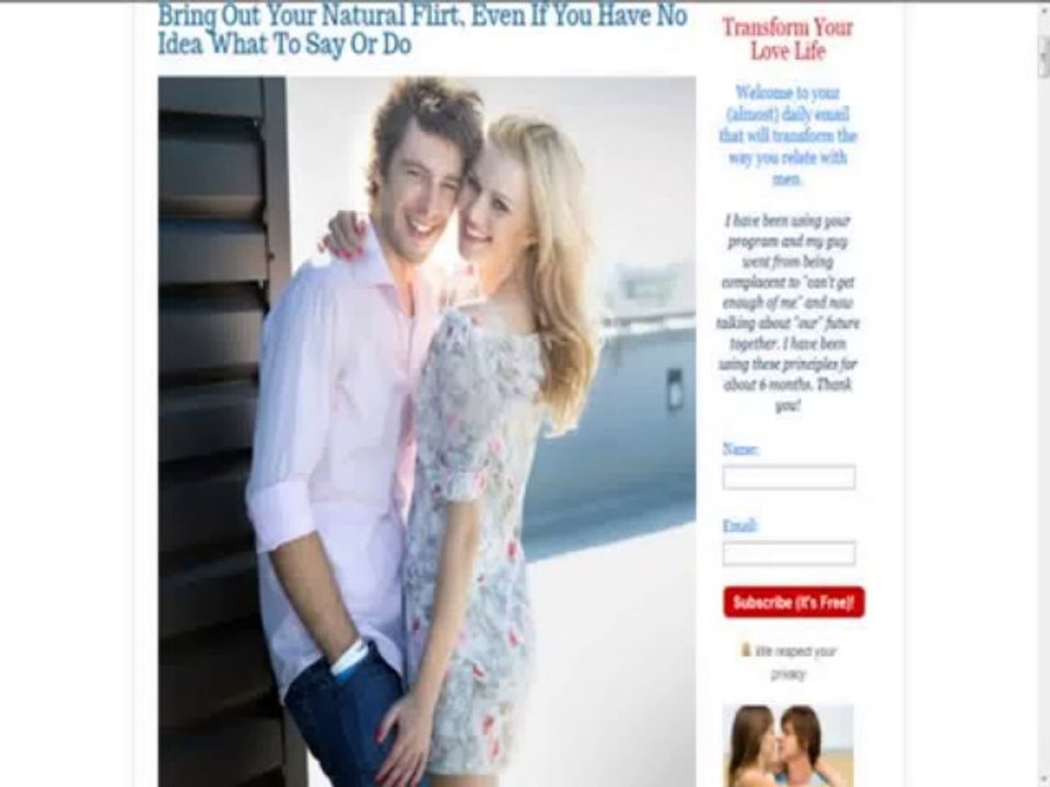 Secrets of flirting with men and   man mistake eraser