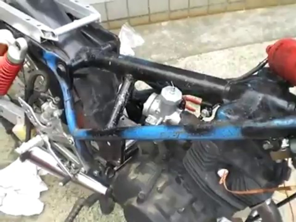 CB engine MB frame MotorCycle Engine Start