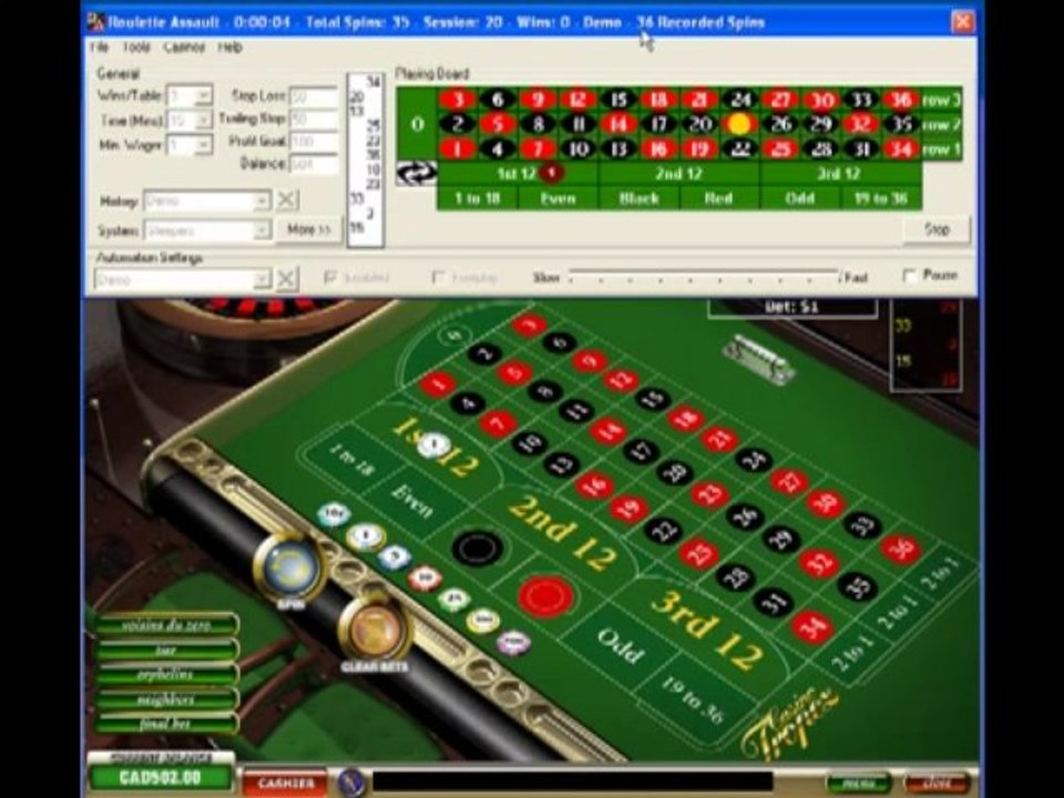 Roulette Assault. Automated Roulette Software