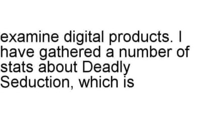 Deadly Seduction Review