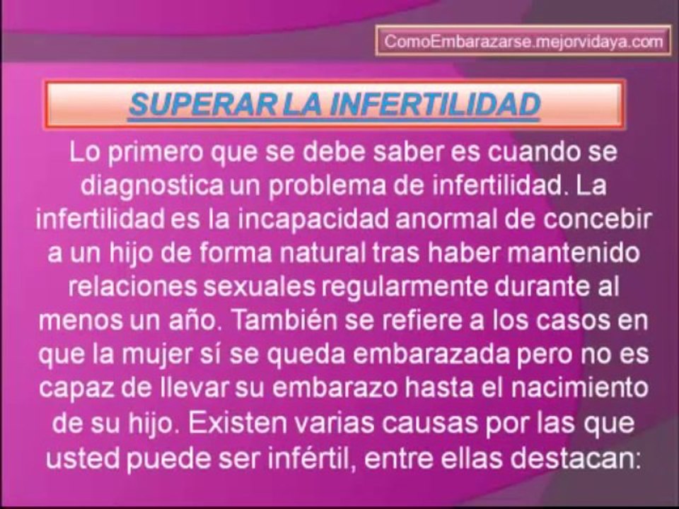 Como Quedar Embarazada Rapido Y Como Curar La Infertilidad Rapidamente - Como Quedar Embarazada