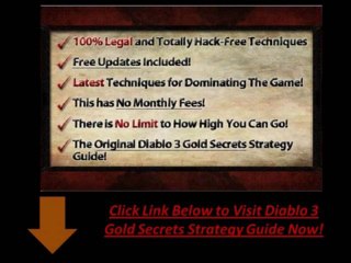 Diablo 3 Gold Secrets - Why Tony Sanders&#39; Diablo 3 Gold Secrets is the best guide out there!