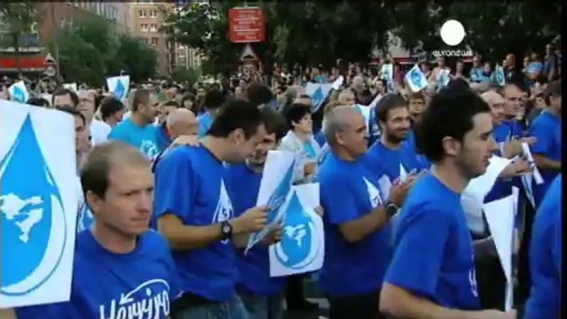 Spain: Protest against ETA prisoners' group arrests