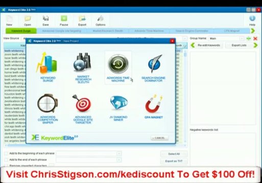 Keyword Elite 2.0 Sneek Peak Overview & KeywordElite 2.0 $100 Discount Coupon Code!