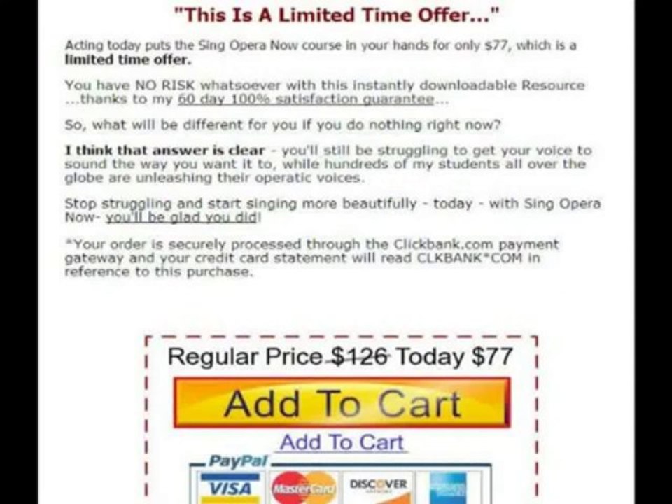 Sing Opera Now Learn How To Sing Opera Download.