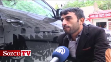 Kirli otomobilleri tabloya dönüştürüyor