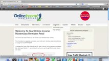 Insiders Look At The Online Income Masterclass Members Area