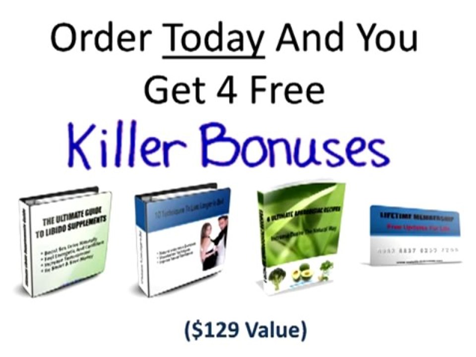 Male Libido Booster-Cure Erectile Dysfunction And Get Harder Naturally