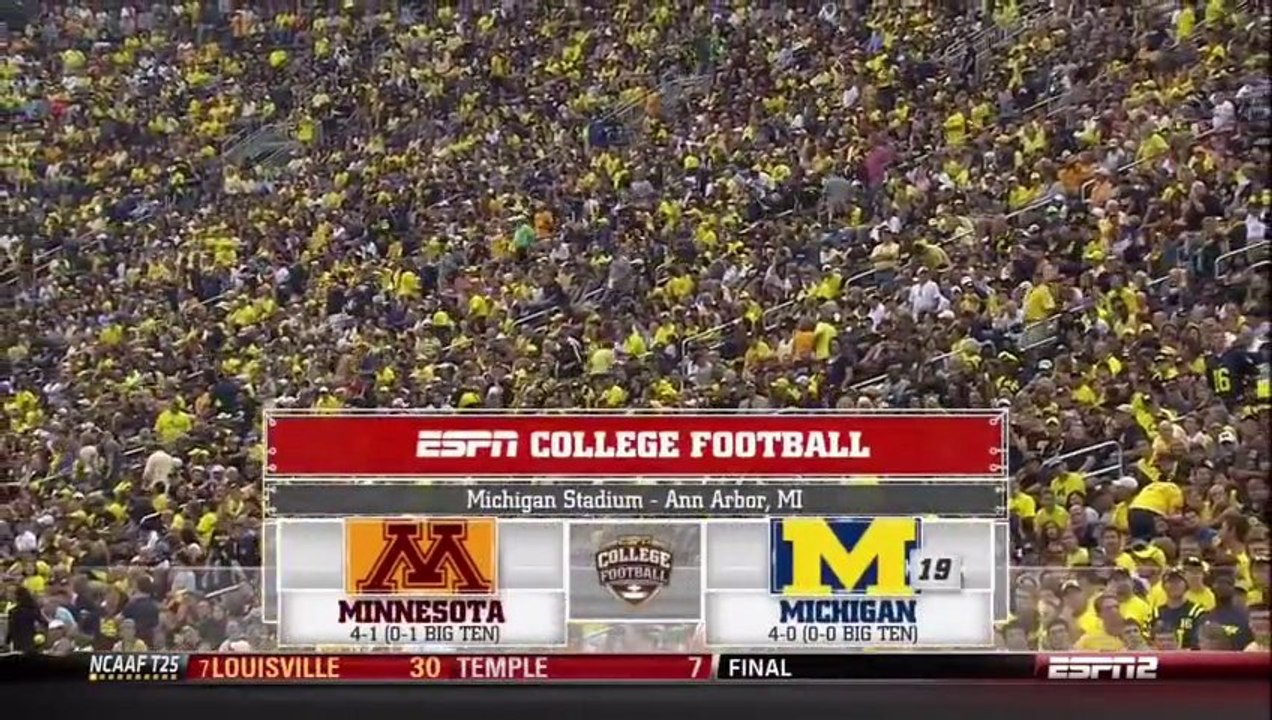 2013 Michigan vs. Minnesota 1st Half