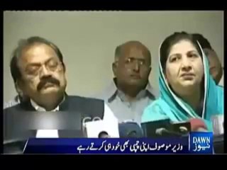Rana Sanaullah Sote Hue Briefing lete rahe