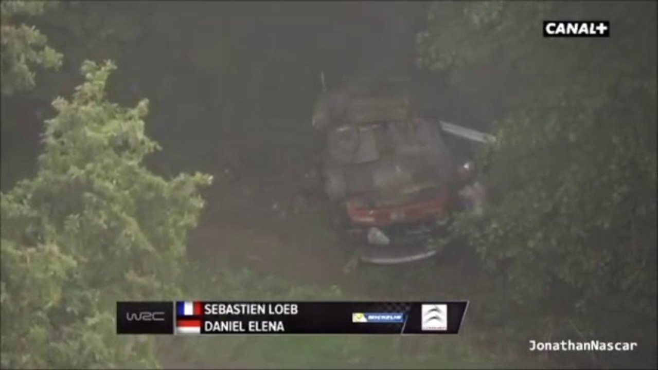 WRC France 2013 Big crash Loeb