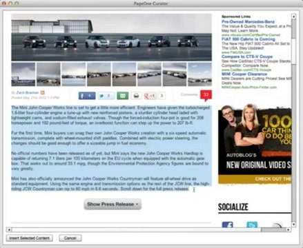 Buy PageOneCurator | PageOne Curator by Paul Clifford revi