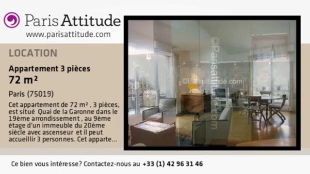 Appartement 2 Chambres à louer - Cité des Sciences/ La Villette, Paris - Ref. 5869
