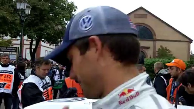 Rallye de France 2013 à Haguenau : Sébastien Ogier s'adresse aux Alsaciens