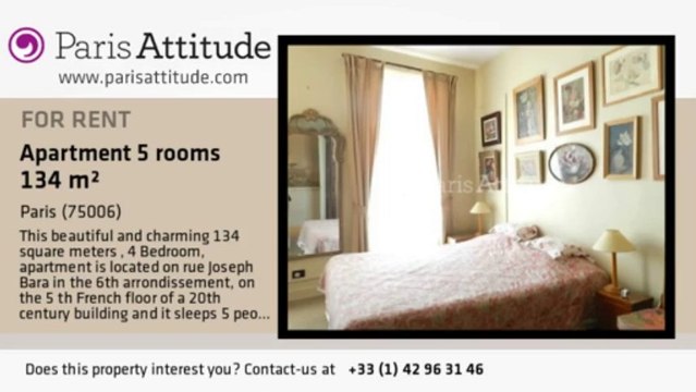 4 Bedroom Duplex for rent - Jardin du Luxembourg, Paris - Ref. 8887