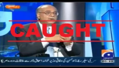 Najam Sethi nay live show main gali day di .