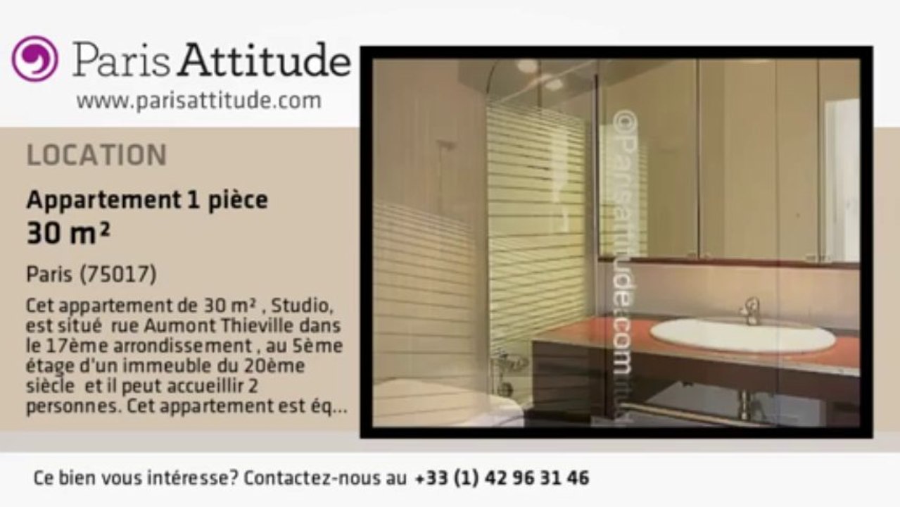 Appartement Studio à louer - Porte de Champerret, Paris - Ref. 7414