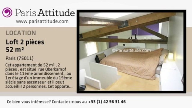 Loft 1 Chambre à louer - Ménilmontant, Paris - Ref. 3702